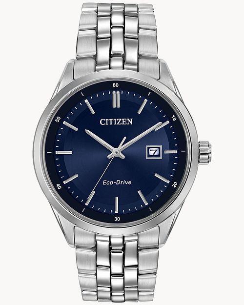 Citizen Eco-Drive Corso Silver-Tone Watch  (Model BM7251-53L)