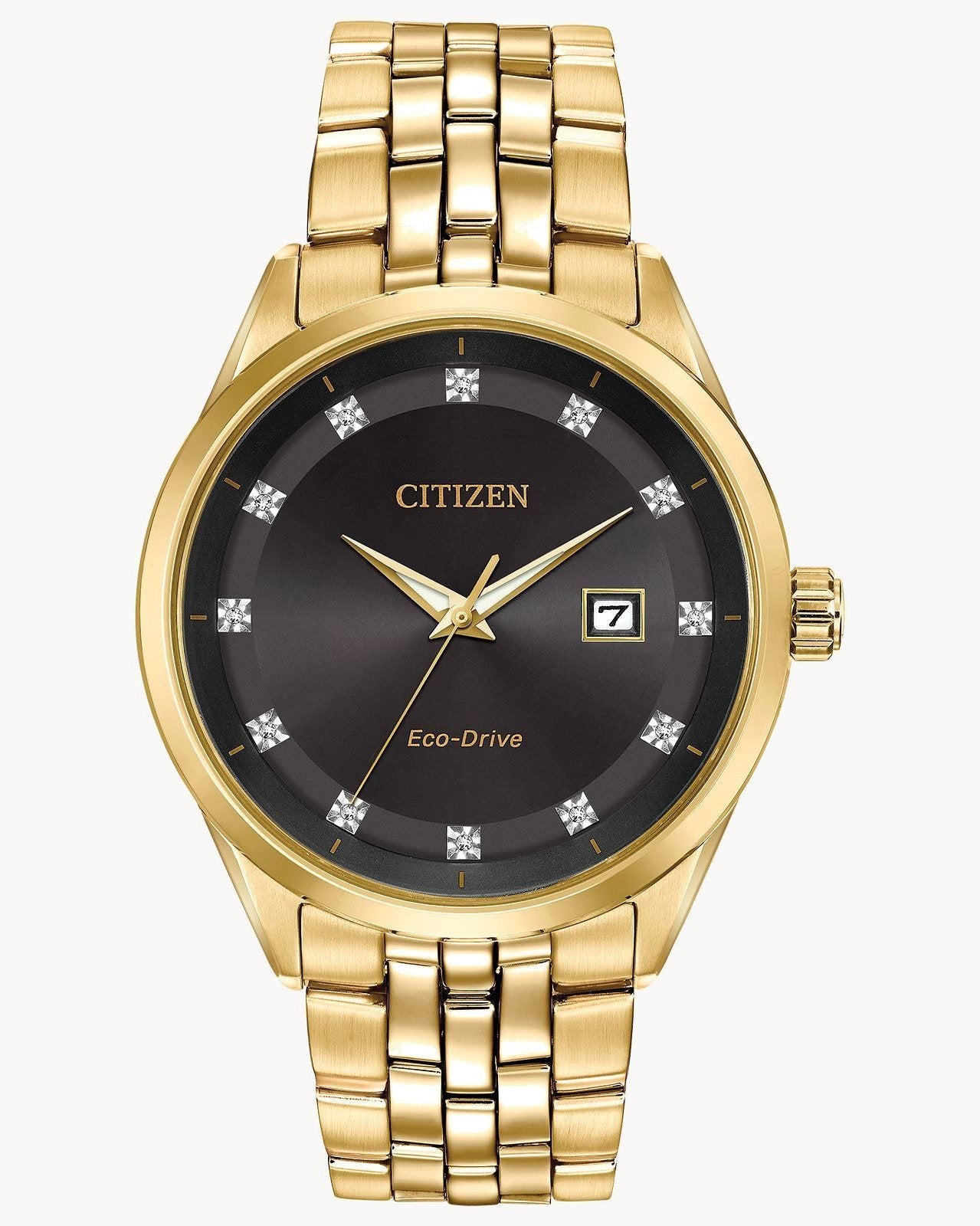 Citizen Eco-Drive Corso Gold-Tone Diamond Accents Watch (Model BM7252-51G)
