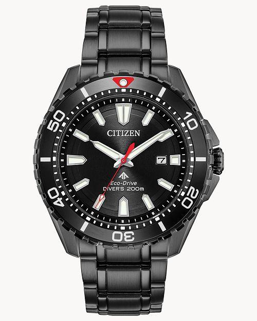 Citizen Eco-Drive Promaster Diver Black-tone Watch (Model BN0195-54E)