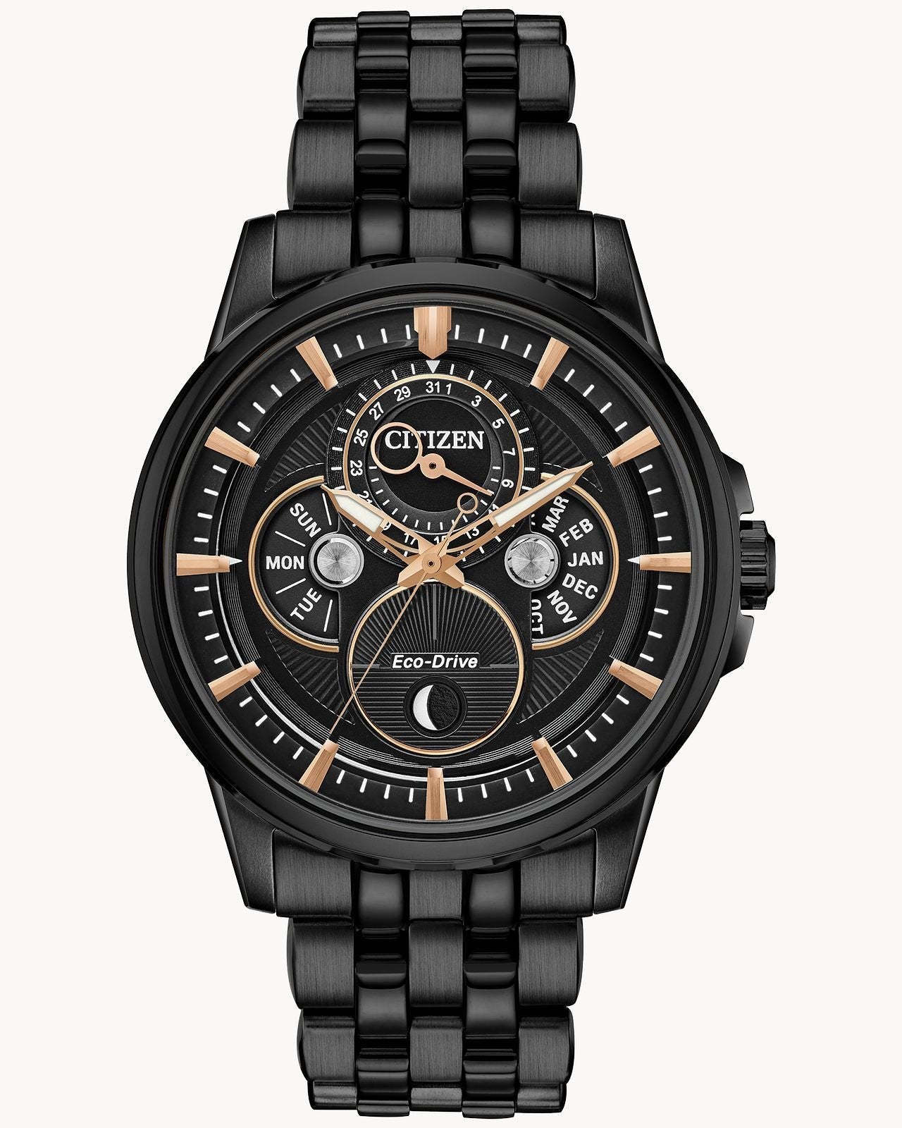 Citizen Eco-Drive Calendrier Gray-Tone Watch (Model BU0057-54E)