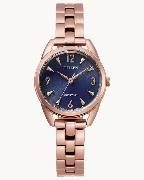 Citizen Eco-Drive Drive Pink Gold-Tone Watch (Model EM0688-78L)