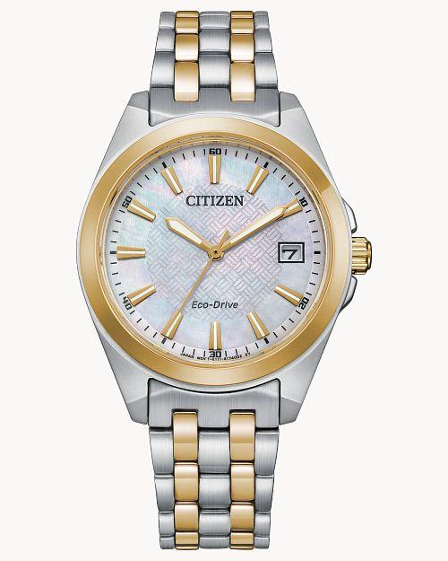 Citizen Eco-Drive Corso Two-Tone Watch (Model EO1224-54D)