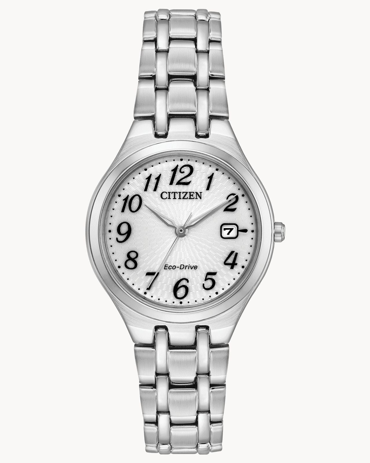 Citizen Eco-Drive Corso Silver-Tone Strap Watch (Model EW2480-59A)