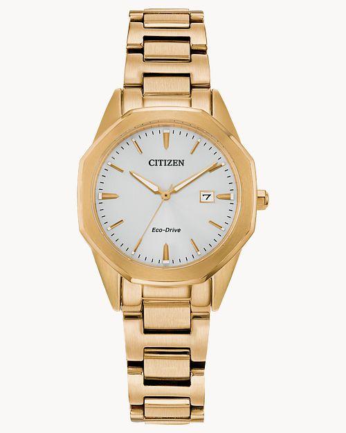Citizen Eco-Drive Corso Gold-Tone Watch (Model EW2582-59A