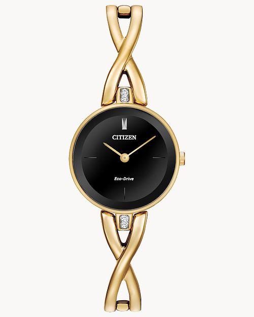 Citizen Silhouette Bangles Gold-tone Watch (Model EX1422-54E)