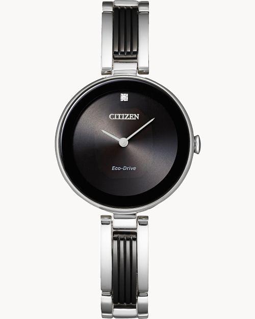 Citizen Eco-Drive Axiom Silver-Tone Watch (Model EX1538-50E)