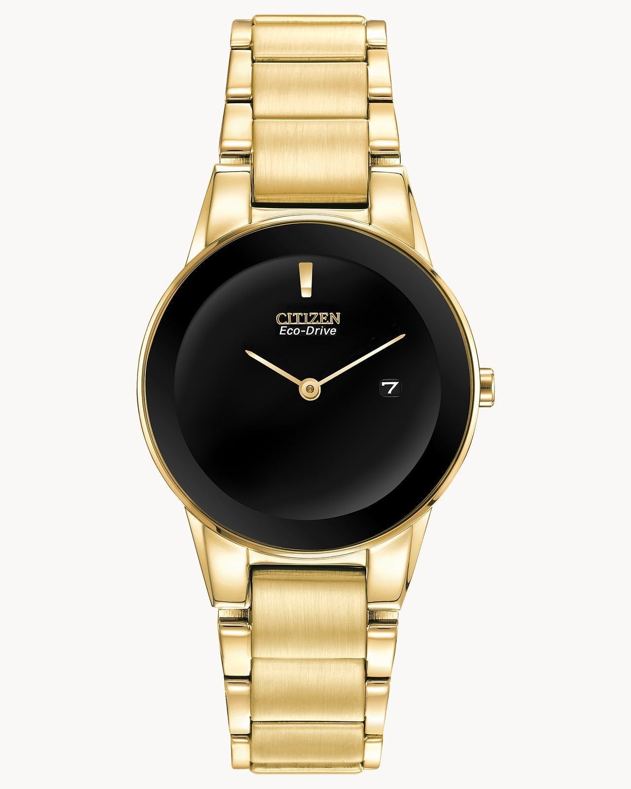 Citizen Eco-Drive Axiom Gold-tone Black dial Watch(Model GA1052-55E)