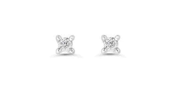 0.06 ct T.W 14K 4-Claws White Gold Studs