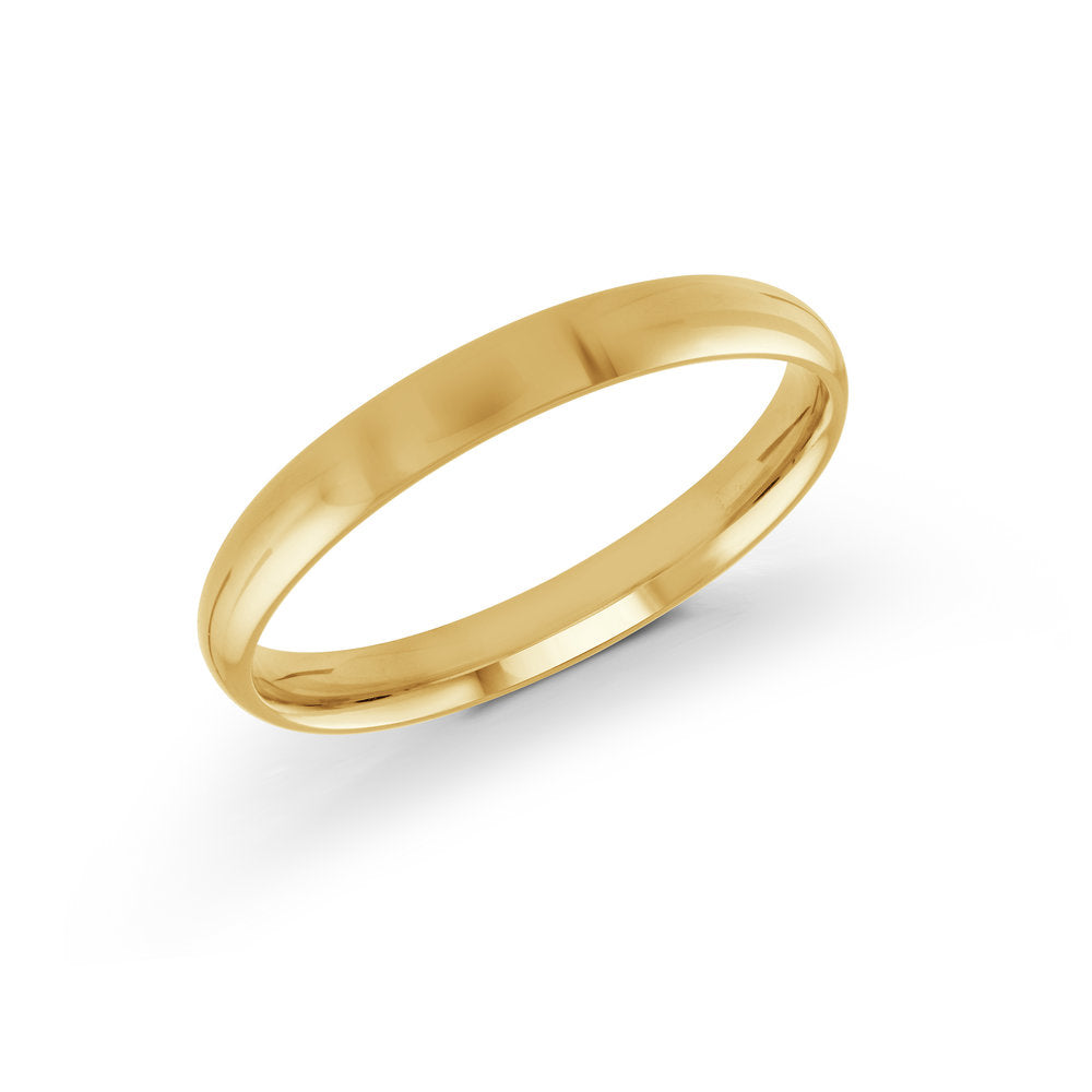Yellow Gold Ring Comfort Fit Size 3mm