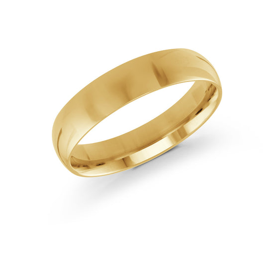 Yellow Gold Ring Comfort Fit Size 5mm