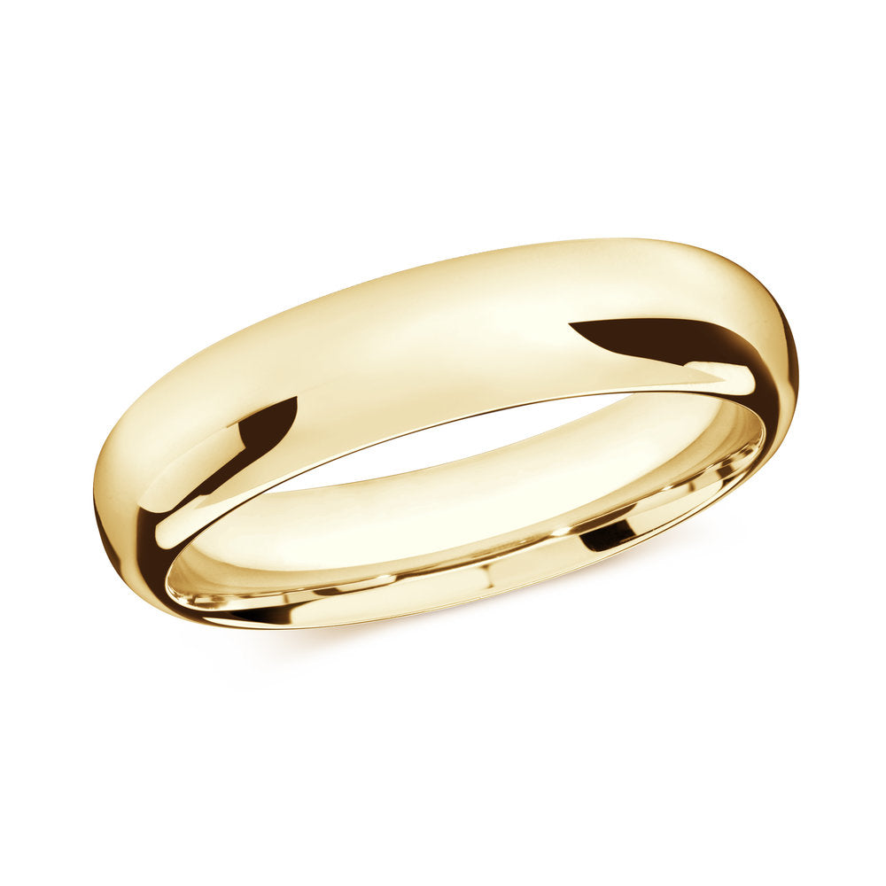 Yellow Gold Ring Comfort Fit 6mm