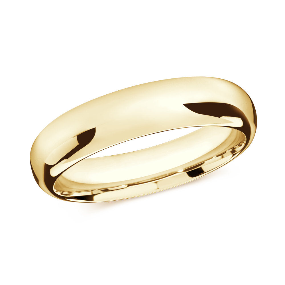 Yellow Gold Ring Comfort Fit Size 6mm
