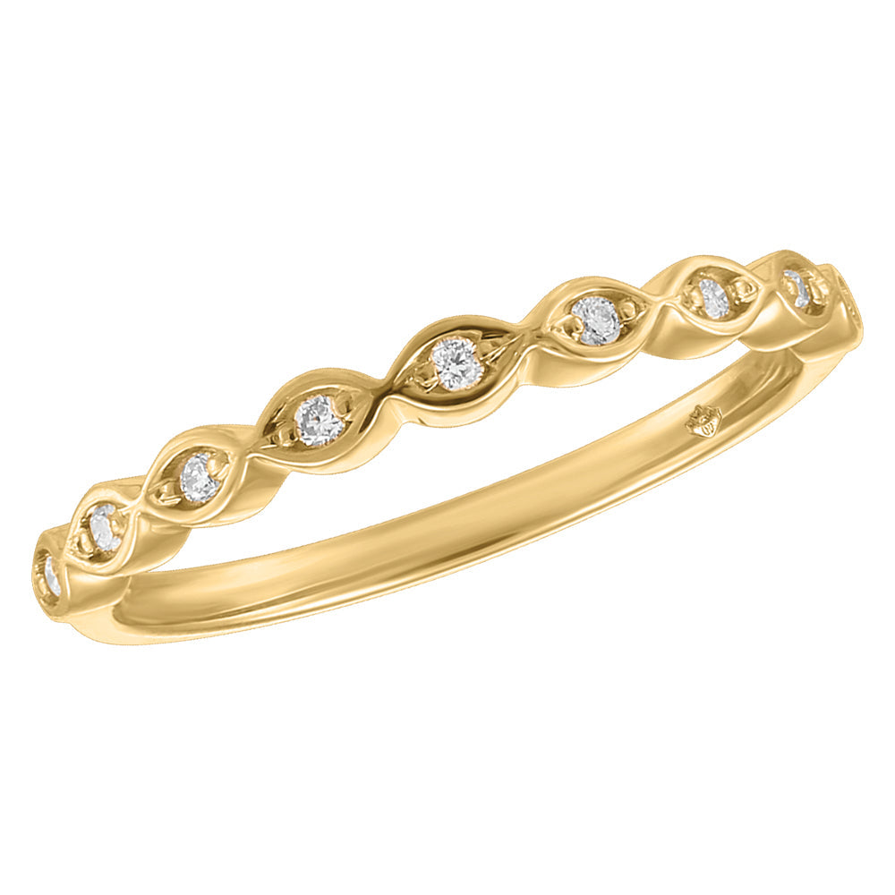 0.10 ct T.W. Fancy Yellow Gold Ladies Band