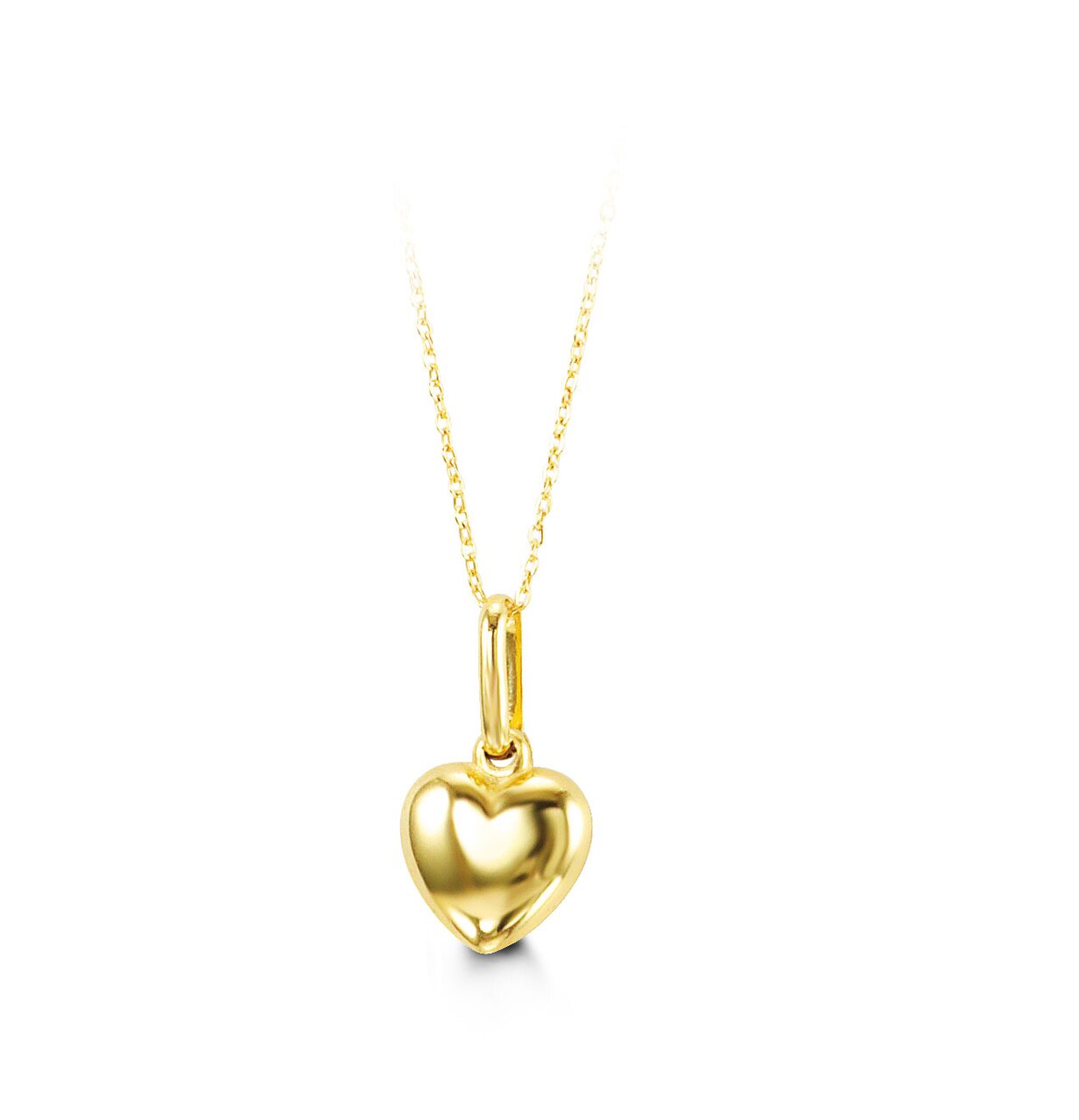 Baby Heart Necklace in Yellow Gold 