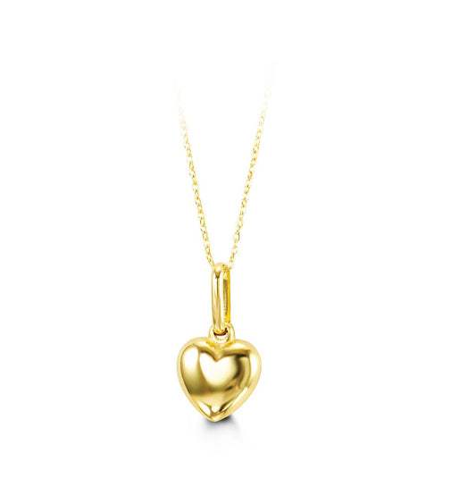 Baby Heart Necklace in Yellow Gold 