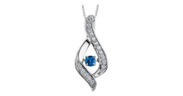 0.14ct T.W. Pulse Diamond 10k White Gold Pendant