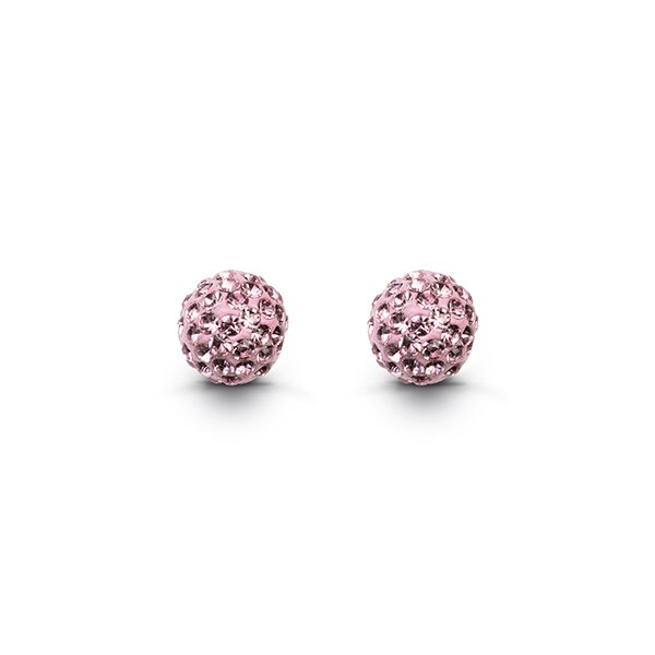 Pink FireCrackers Studs in 10K Gold