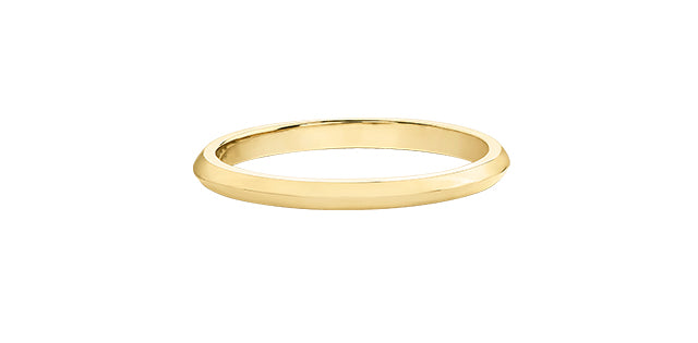 Plain Canadian Certified Yellow Gold Band