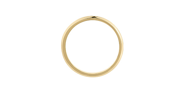 Plain Canadian Certified Yellow Gold Band