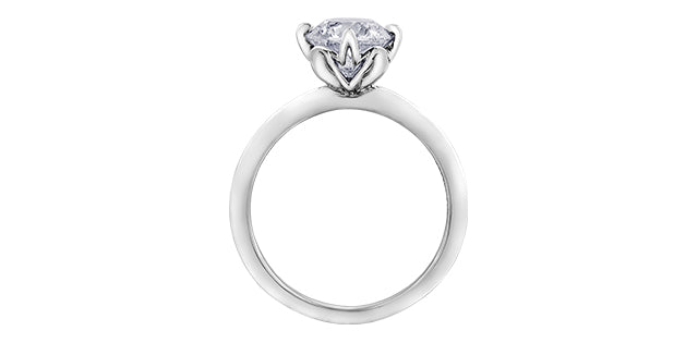 2.00 ct T.W - Canadian Diamond Solitaire Engagement Ring in 18K White Gold