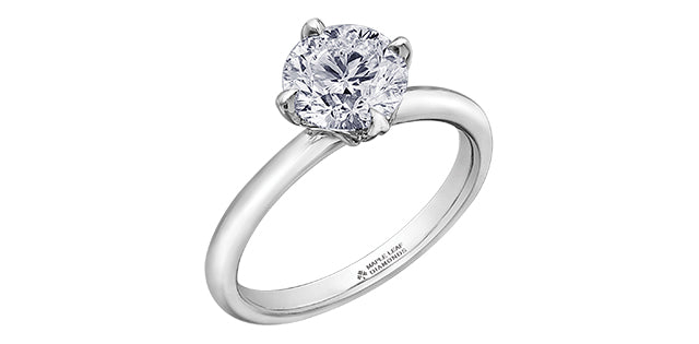2.00 ct T.W - Canadian Diamond Solitaire Engagement Ring in 18K White Gold