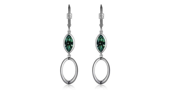 EXPRESSION ERINITE SWAROVSKI CRYSTAL 10X5 EARRING