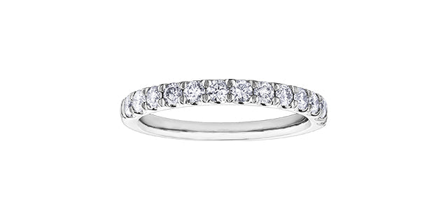 0.50 ct T.W.10K Gold Round Cut Diamond Ladies Stackable Ring