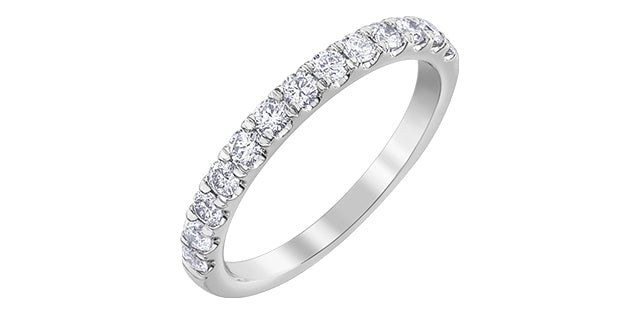 0.50 ct T.W.10K Gold Round Cut Diamond Ladies Stackable Ring