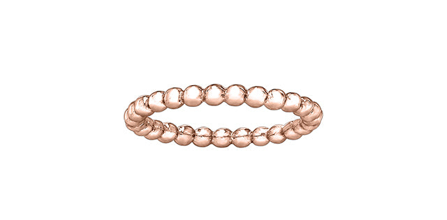 Bead Rose Gold Band