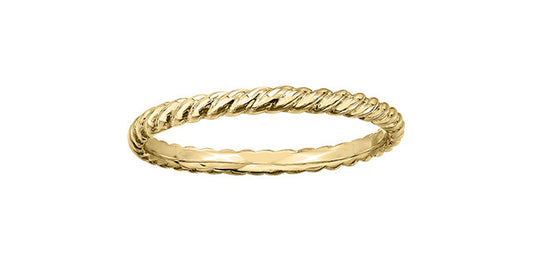Rope Yellow Gold Band