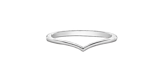 Contour Canadian White Gold Band