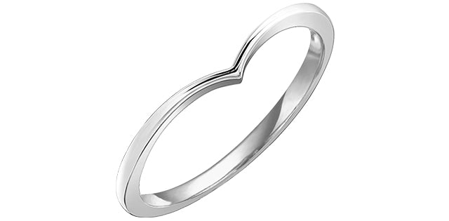 Contour Canadian White Gold Band