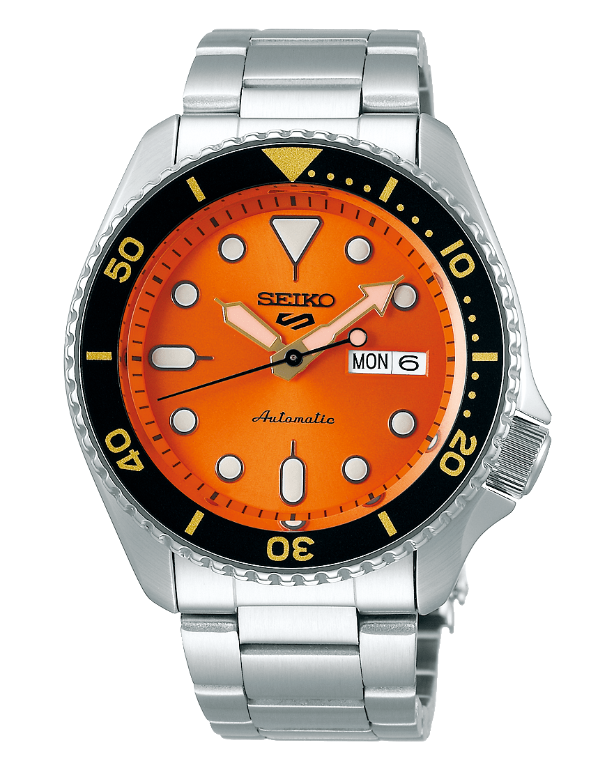 Seiko 5 Sports Automatic Watch Orange Dial SRPD59K1