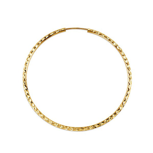 45mm Diamond Cut Yellow Gold Dazzles