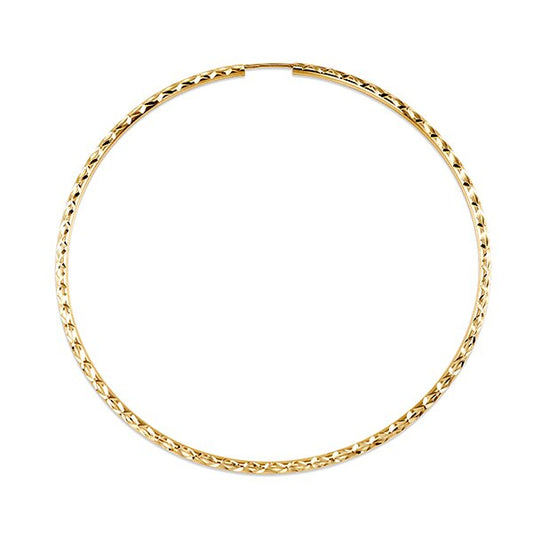 55mm Diamond Cut Yellow Gold Dazzles