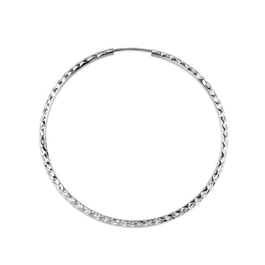 45mm Diamond Cut White Gold Dazzles